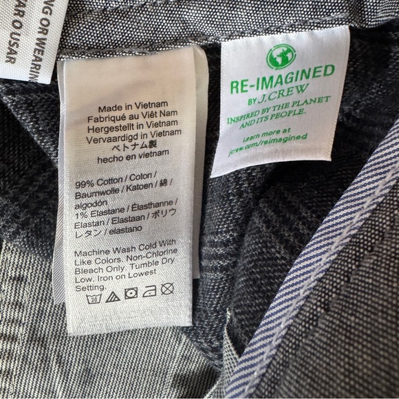 J Crew 484 Slim Stretch W32 L30 Plaid Dress Pants - Picture 9 of 13